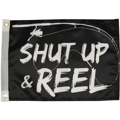 Taylor Made 12" x 18" Shut Up & Reel Flag Boat Equipment 1622_68