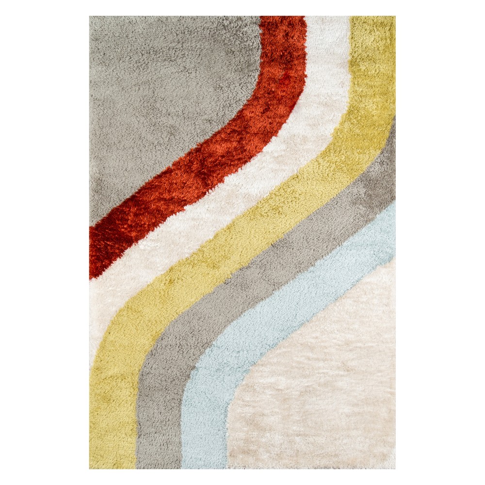 7'6inx9'6in Geometric Tufted Area Rug - Novogratz By Momeni