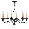 Livex Lighting Heritage 8 - Light Chandelier in  Black - 4 of 4