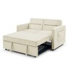 VYNXARIA Loveseats Sofa Bed with Pull-out Bed,Adjsutable Back and Two Arm Pocket, - 2 of 4