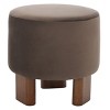 Mista Ottoman With Wood Legs - OTT1310 - Safavieh - 3 of 4