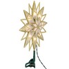 Northlight Lighted Geometric Frosted Star Christmas Tree Topper - 12.5" - Gold - 4 of 4