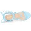 Allegra K Women's Lace Up Open Toe Stiletto Heel Sandals - 4 of 4