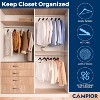 Wooden Clothes Hangers – Durable Space Saving Hanger, Non-Slip, Versatile for Organizing Dress, Coat, and Clothes, 360° Swivel Hook, Cherry, 50 pcs - 4 of 4