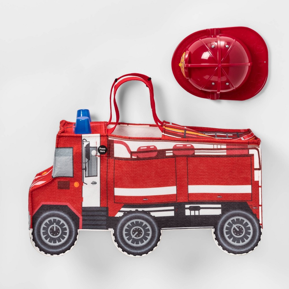 Halloween Toddler Light Up and Sound Rider Fire Truck Halloween Costume with Hat One Size - Hyde & EEK! Boutique