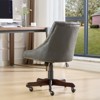 Mid Century Office Computer Desk Chair, Retro Sheepskin Pattern Home Office Chair with Lift Swivel & Recline Functions, Rolling Work Chairs for Home - 3 of 4