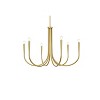 Elegant Lighting Layne 36 inch chandelier in Brass - 3 of 4