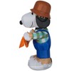 Peanuts Airblown Inflatable Snoopy as Scarecrow Peanuts, 3.5 ft Tall, White - 4 of 4