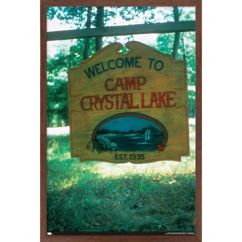 Trends International Friday The 13th - Welcome To Camp Crystal Lake Framed Wall Poster Prints, 1 of 7