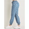 VENUS Womens Printed Chambray Joggers - 4 of 4