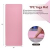 SEVOBAL Premium Non-Slip Yoga Mat Extra Thick Exercise Mat Dual Texture Design for Superior Grip Comfort, Pink, 72.1"*24"*0.2" - 3 of 4