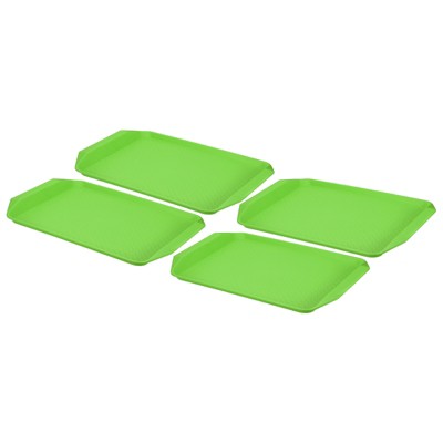 Unique Bargains Plastic Non-Slip Reusable Kitchen Serving Trays