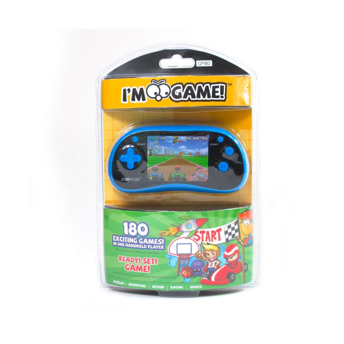 I'm Game 220 Exciting Games in one handheld Player - Blue - thumbnail 4