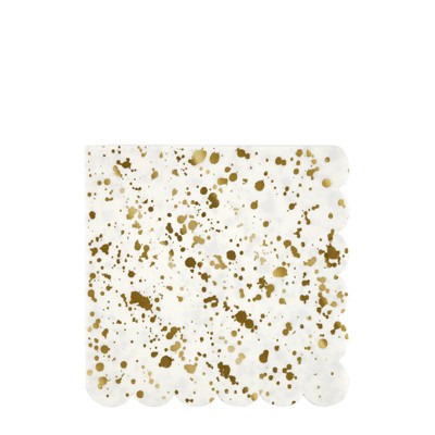 Meri Meri Gold Splatter Large Napkins