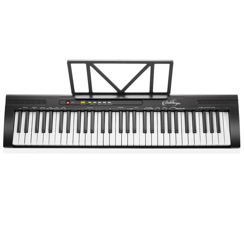 Ashthorpe 61-Key Digital Electronic Keyboard Piano for Beginners with Headphones & Microphone, 3 of 8