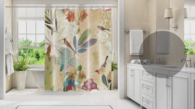 Abstract Marble Design Polyester Shower Curtain