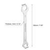 Unique Bargains 3cr13 Stainless Steel Chrome Plated Thin Metric Double Open-Ended Wrench - 2 of 4