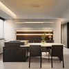 Rennnsan Dorene 59" W 2 -Light LED Modern Linear Kitchen Island Pendant in Brushed Gold & Black - 2 of 4
