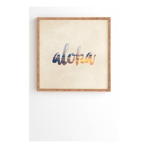 Chelsea Victoria Aloha Hawaii Framed Wall Art 12" x 12" - Deny Designs - 1 of 4