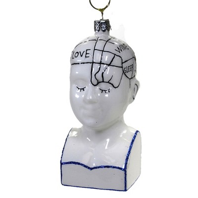Holiday Ornament 4.5" Phrenology Science Brain Emotion Mind  -  Tree Ornaments