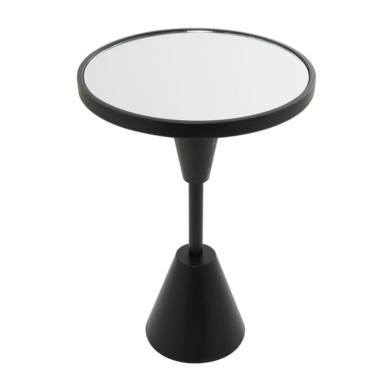 Contemporary Metal Mirrored Accent Table Black - Olivia &#38; May, 4 of 6