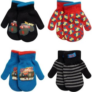Nickelodeon Blaze Boys 4 Pack Mitten or Glove Set: Toddler/Little Boys Ages 2-7 - 1 of 4