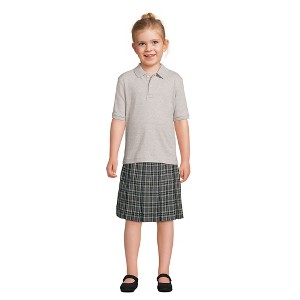 Lands' End School Uniform Kids Short Sleeve Interlock Polo Shirt - 1 of 4