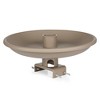 Farm Innovators 150 Watt Outdoor Plastic Heated Birdbath with Twist Deck Mount, Hidden Electrical Connection, and Internal Thermostat, Tan - 3 of 4