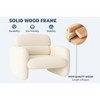GustoWave 28.7'' W Chenille Single Sofa Chair, Spring Sponge Wood Frame Sofa Chair for Living Room - 3 of 4