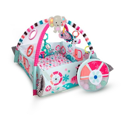 bright starts 5 in 1 play gym pink