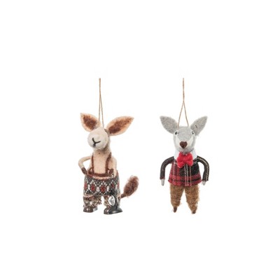 Gallerie II Close Knit Friends, Set of 2 Ornaments