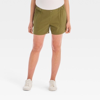 Under Belly Low-Rise Maternity Twill Shorts - Isabel Maternity by Ingrid & Isabel™