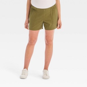 Under Belly Low-Rise Maternity Twill Shorts - Isabel Maternity by Ingrid & Isabel™ - 1 of 4