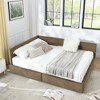 Queen Size Upholstered Daybed with Comfortable Backrest and Armrests - 4 of 4