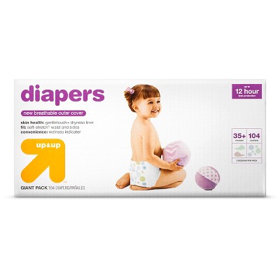 size 6 up and up diapers