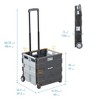 ECR4Kids Universal Rolling Cart, Black, 1 - 2 of 4