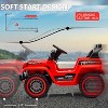 Jojoka Kids Ride On Truck Car,12V Battery Powered Electric Vehicle w/Remote Control,Led Lights - 2 of 4