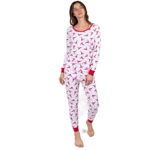 Leveret Cotton Womens Buffalo Plaid - Buffalo Check Christmas Pajamas - Xmas PJs - 1 of 3