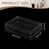 Unique Bargains Acrylic Cube Storage Collectible Display Boxes 2 Pcs Clear - 2 of 4