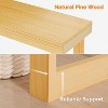 VINGLI 42.9" Entryway Table, Solid Wood Console Table, Narrow Sofa Table for Living Room, Entrance, Natural Wood - 4 of 4