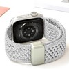 HTUTWOO Hollow Breathable Apple Watch Band, Woven Nylon Magnetic Strap 38/40/41/42/44/45/46/49mm for iWatch Series 10 9 8 7 6 5 4 3 2 1 SE Ultra - 4 of 4