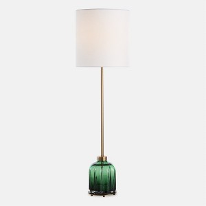Uttermost Lois Green Glass Buffet Lamp - 1 of 3