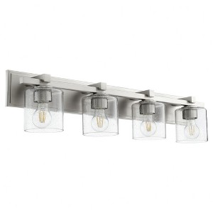 Quorum Lighting 4 - Light Vanity in  Satin Nickel/Oiled Bronze - 1 of 1