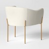 Gladden Rounded Back Anywhere Chair Cream Boucle/Brass - Threshold™: Modern Accent, Foam-Cushioned, Metal Legs - image 4 of 4