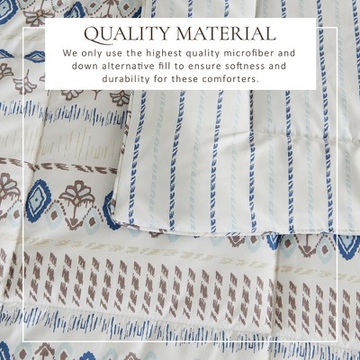 Full/Queen Arista Print Reversible Microfiber Comforter Set