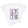 Simply Sage Market 1776 Checkered Coquette Garment Dyed Tee - 2 of 4