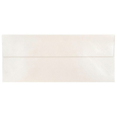 JAM Paper #10 Metallic Business Envelopes 4.125 x 9.5 Stardream Opal V018287