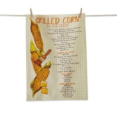 tagltd Grilled Corn Recipe Dishtowel