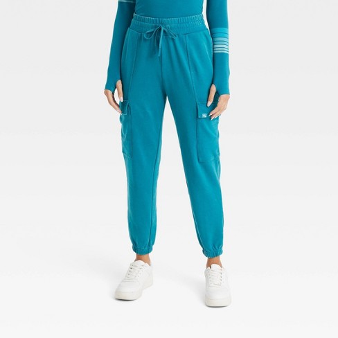 Women's French Terry Cargo Joggers - Joylab™ Blue Xl : Target