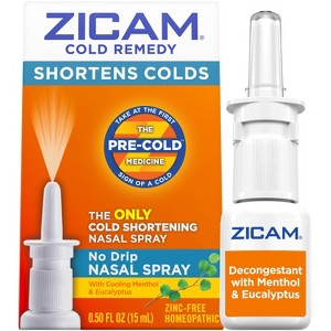 Zicam Cold Remedy Cold Shortening No-Drip Zinc-Free Nasal Spray